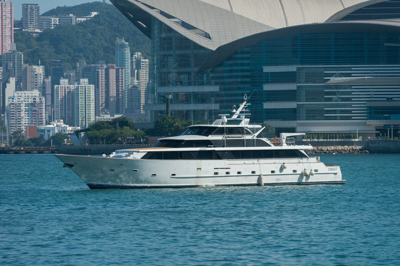 Sea Tiger anchored near HKCEC