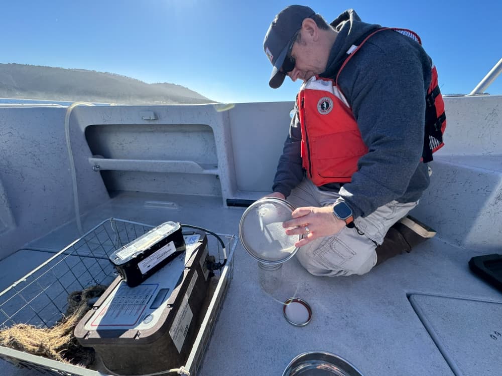 Researchers collect nearshore samples while tracking microplastics from watershed to sanctuary in Monterey Bay